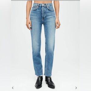 Re/Done Classic Blue Straight Jeans